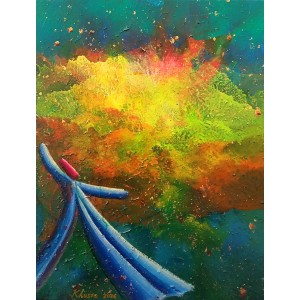 Khusro Subzwari, 18 x 24 Inch, Acrylics on Canvas, Figurative Painting, AC-KS-266